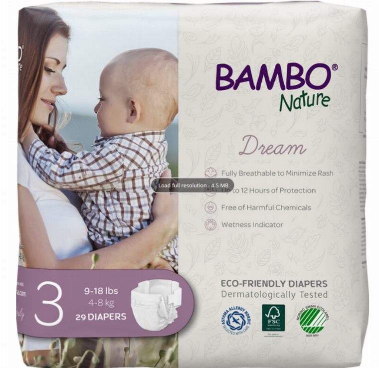 Bambo Nature Baby Diapers Size 3 - 850001271851
