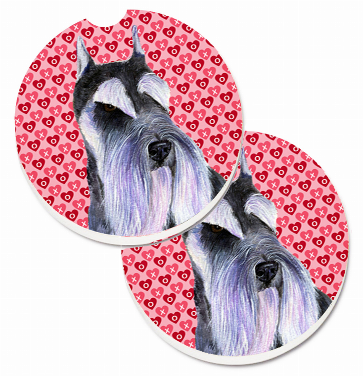 Dog Themed Valentine's Day Cup Holder Car Coasters (Set of 2) - 638508593849