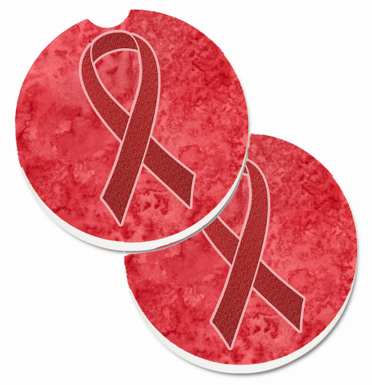 Cancer Awareness Cup Holder Car Coasters (Set of 2) - 638508563767