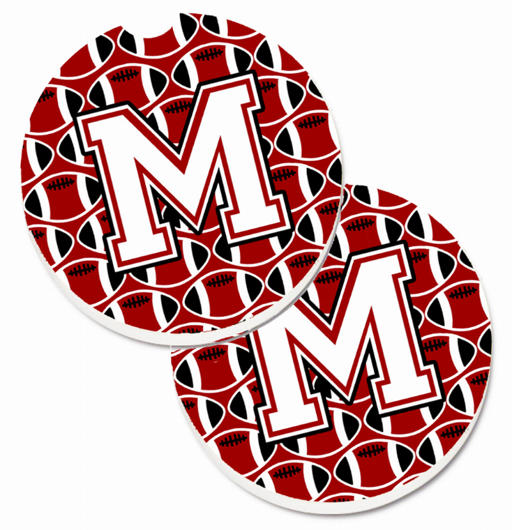 Letter Football Cup Holder Car Coasters (Set of 2) - 638508582959