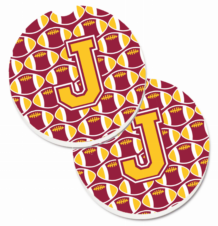 Letter Football Cup Holder Car Coasters (Set of 2) - 638508582669