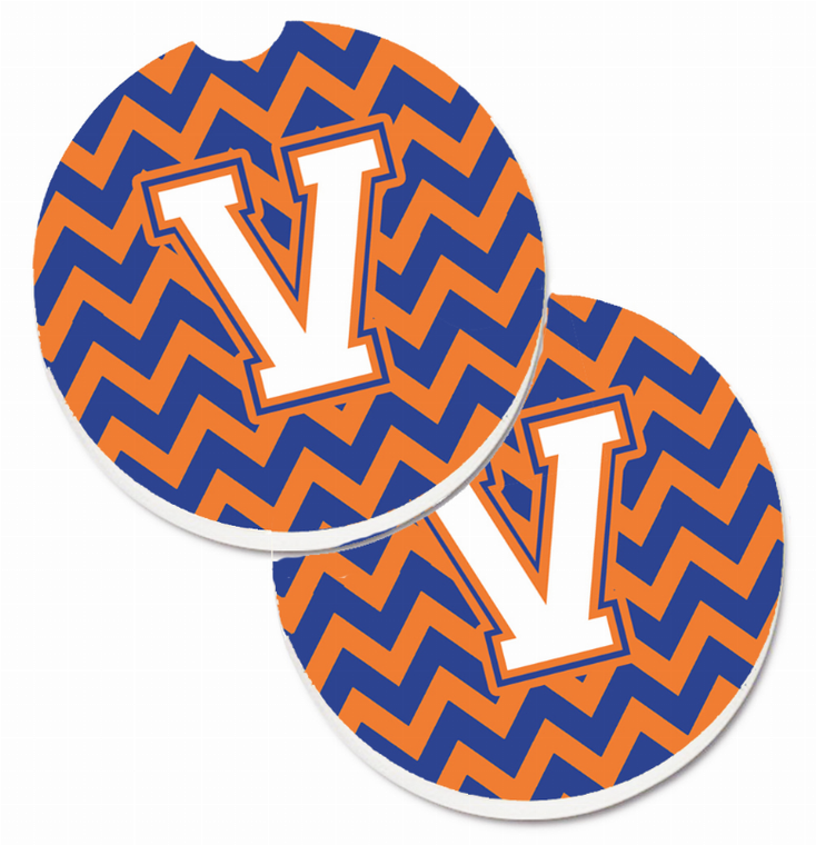 Letter Chevron Cup Holder Car Coasters (Set of 2) - 638508577320