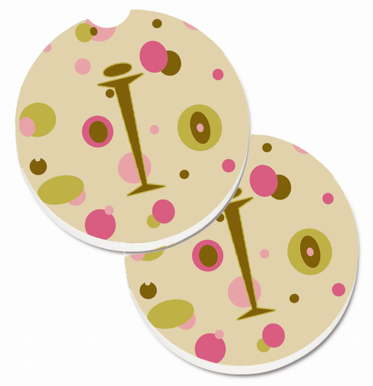 Letter Monogram Cup Holder Car Coasters (Set of 2) - 638508567635