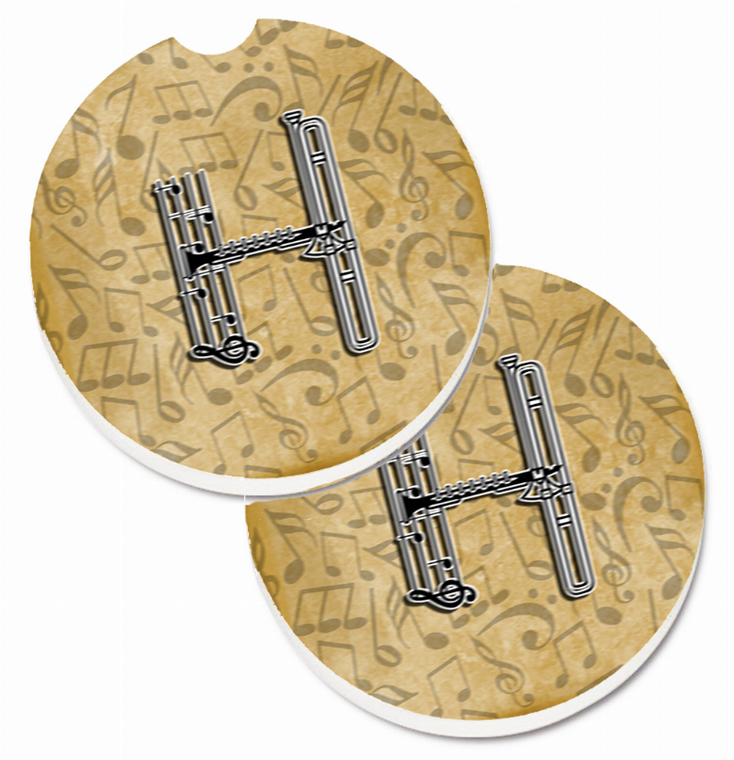 Letter Musical Letters Cup Holder Car Coasters (Set of 2) - 638508584199