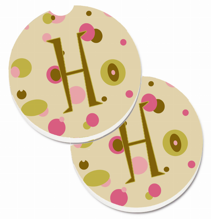 Letter Monogram Cup Holder Car Coasters (Set of 2) - 638508567628