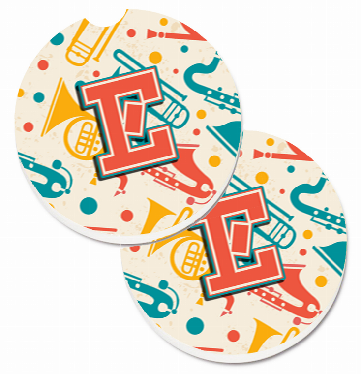 Letter Musical Letters Cup Holder Car Coasters (Set of 2) - 638508583390