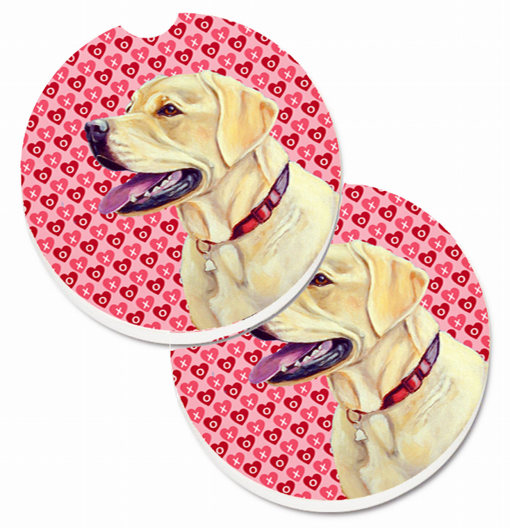 Dog Themed Valentine's Day Cup Holder Car Coasters (Set of 2) - 638508587442