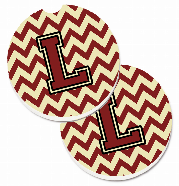 Letter Chevron Cup Holder Car Coasters (Set of 2) - 638508577481