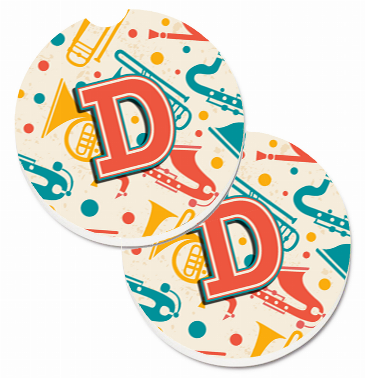 Letter Musical Letters Cup Holder Car Coasters (Set of 2) - 638508583383