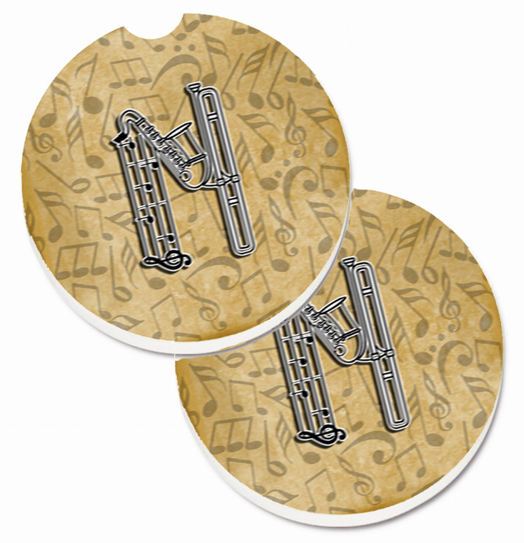 Letter Musical Letters Cup Holder Car Coasters (Set of 2) - 638508584250