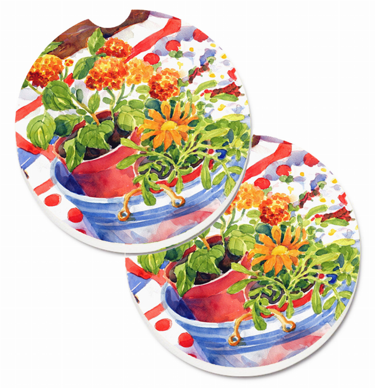 Floral Cup Holder Car Coasters (Set of 2) - 638508561398