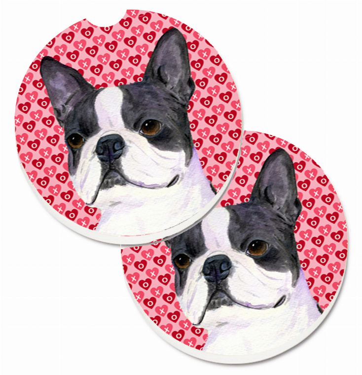 Dog Themed Valentine's Day Cup Holder Car Coasters (Set of 2) - 638508592446