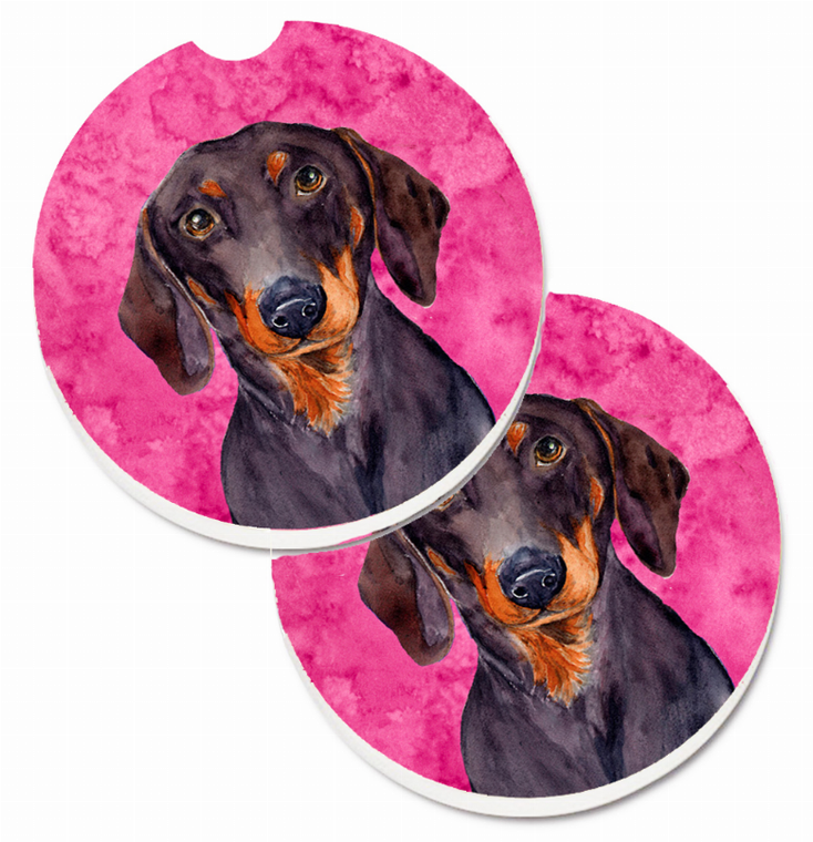 Dog Themed Cup Holder Car Coasters (Set of 2) - 638508589675