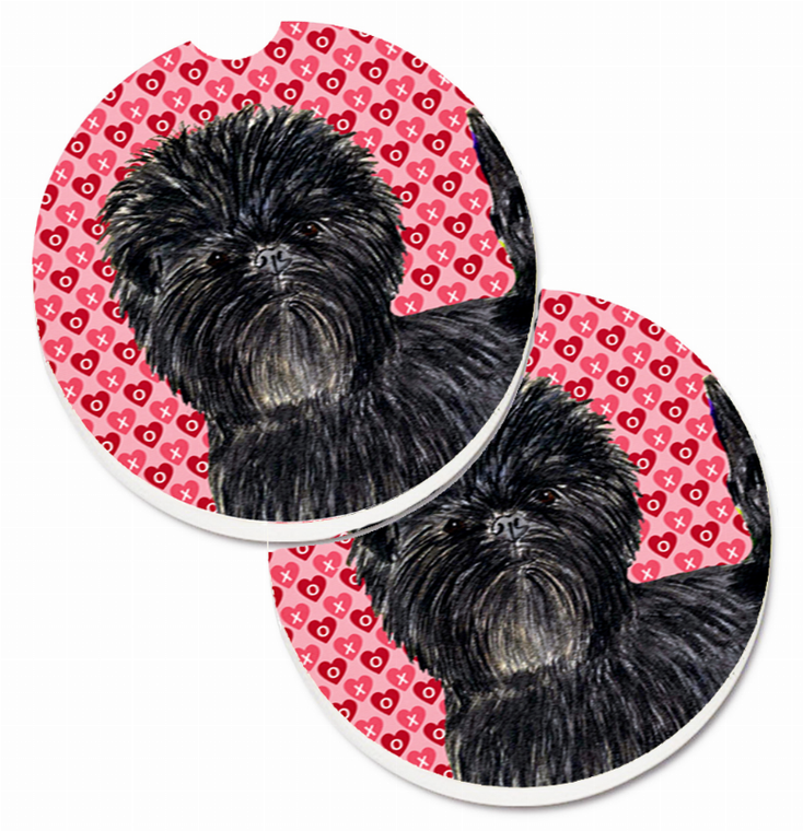 Dog Themed Valentine's Day Cup Holder Car Coasters (Set of 2) - 638508594037