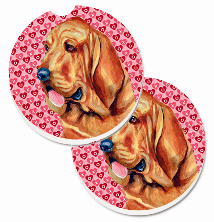 Dog Themed Valentine's Day Cup Holder Car Coasters (Set of 2) - 638508588944