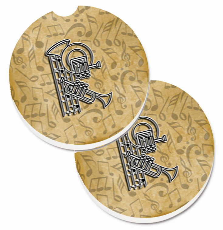 Letter Musical Letters Cup Holder Car Coasters (Set of 2) - 638508584298