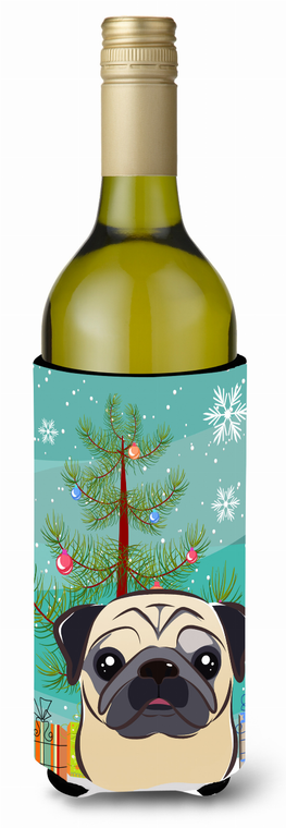 Christmas Tree and Dog Wine Bottle Hugger - 638508107343