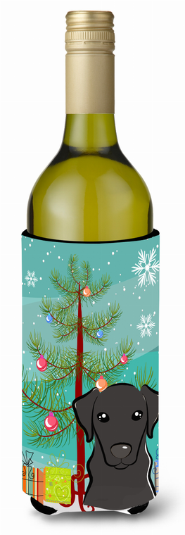 Christmas Tree and Dog Wine Bottle Hugger - 638508107077
