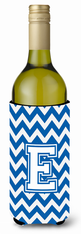 Monogram Letter Chevron Wine Bottle Hugger - 638508010179