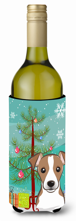 Christmas Tree and Dog Wine Bottle Hugger - 638508107329