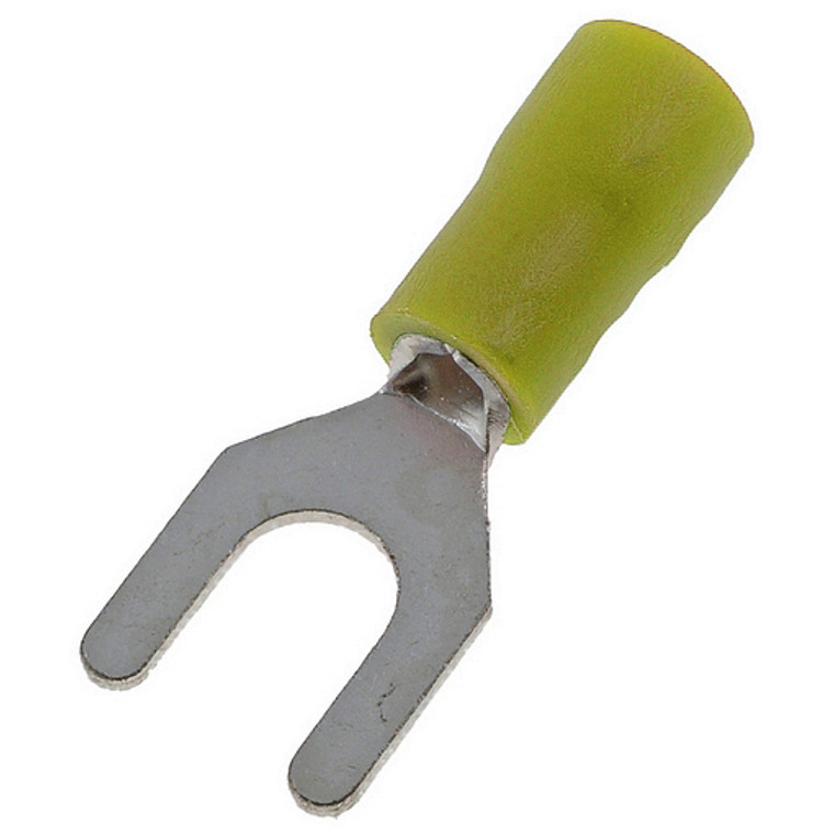 Spade Terminals #10 10-12 Ga. 100 Pcs; Yellow;xscorpion - 6930148924453