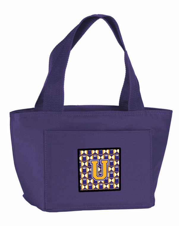 Football Purple and Gold Lunch Bag - 638508858122