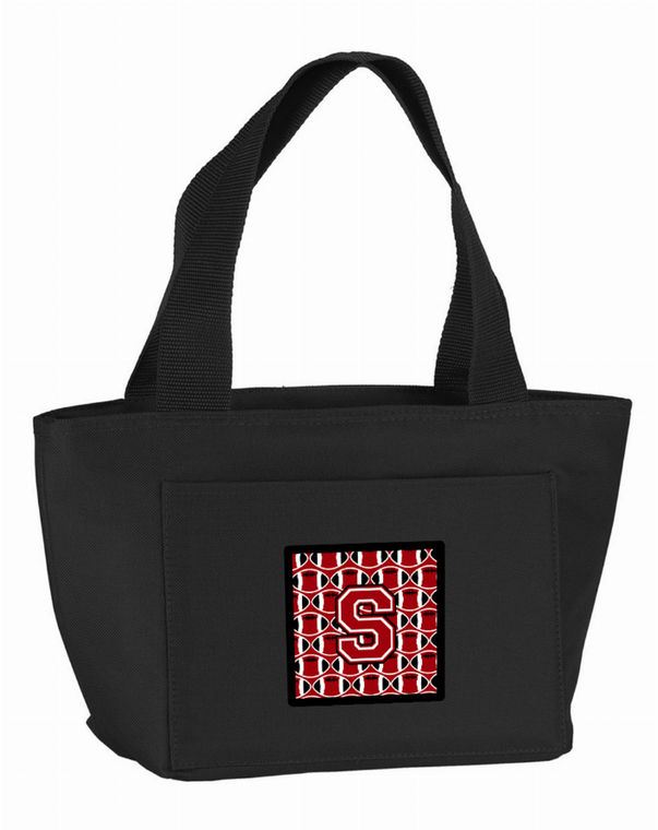 Football Red, Black and White Lunch Bag - 638508860965