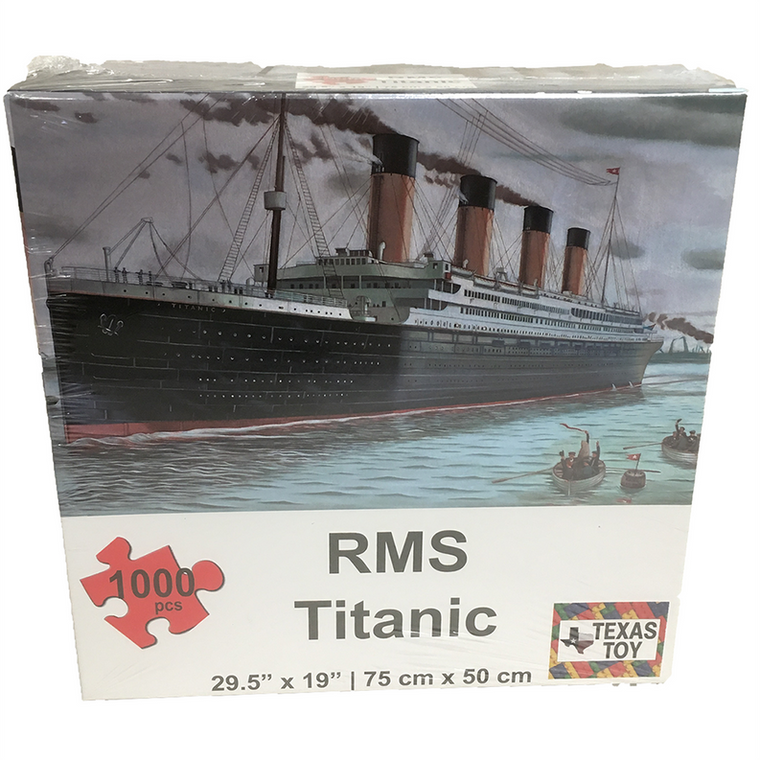 RMS Titanic Ship Cardboard Puzzle 1000-pc 2mm - 667741119134