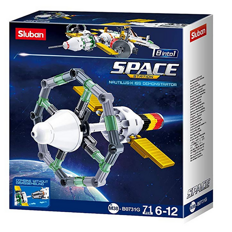 Space NautilusX ISS Demonstrator Building Brick Kit (71 pcs) - 667741120482