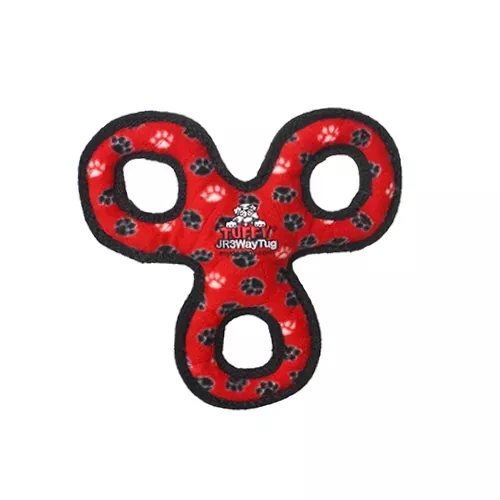 Tuffy Jr 3WayTug Red Paw - 180181906312