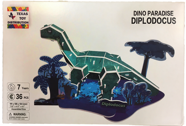 Dinosaur 3D Puzzles EPS Foam Puzzle Sets, Six Types - 667741121984