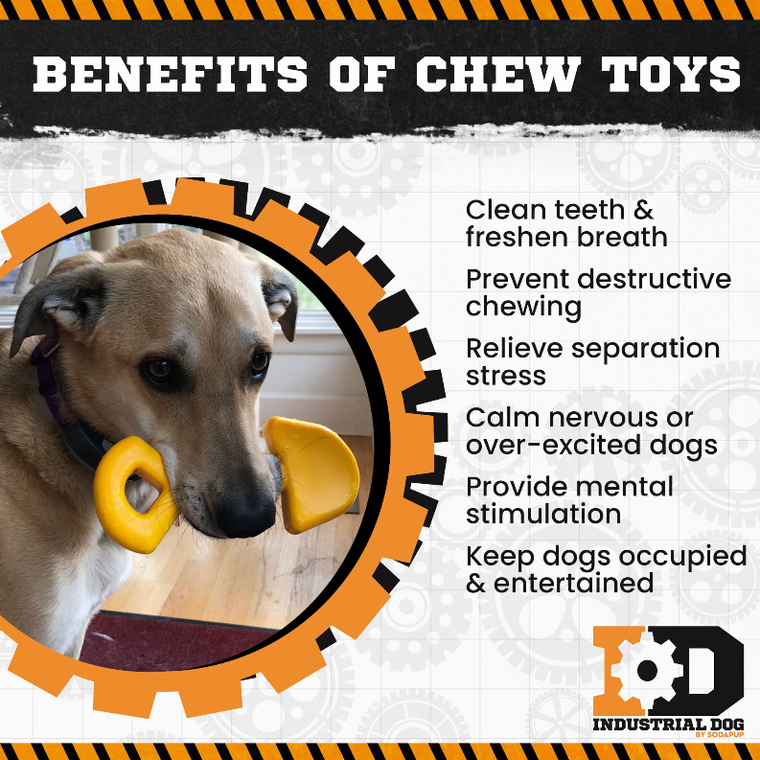 ID Shovel Ultra Durable Nylon Dog Chew Toy for Aggressive Chewers - 810216024857