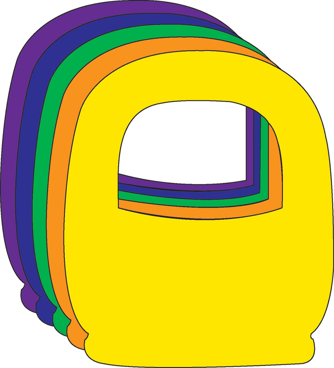 Large Assorted Color Creative Foam Cut-Outs - 098497075175