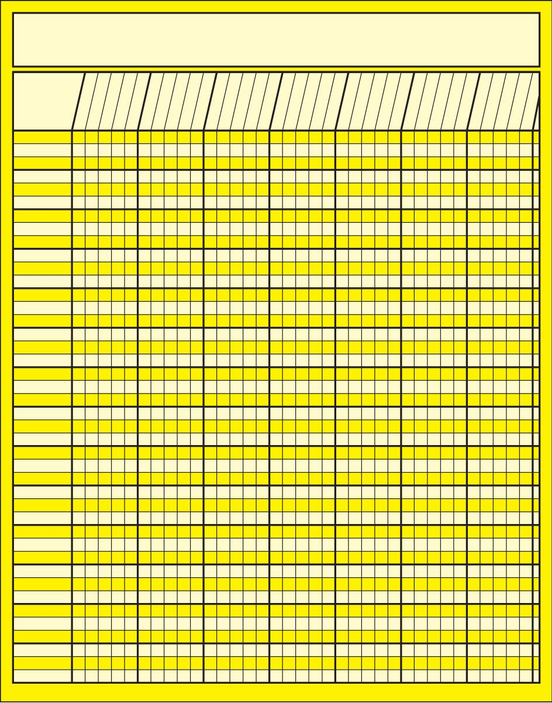 Laminated Incentive Chart - 098497037012