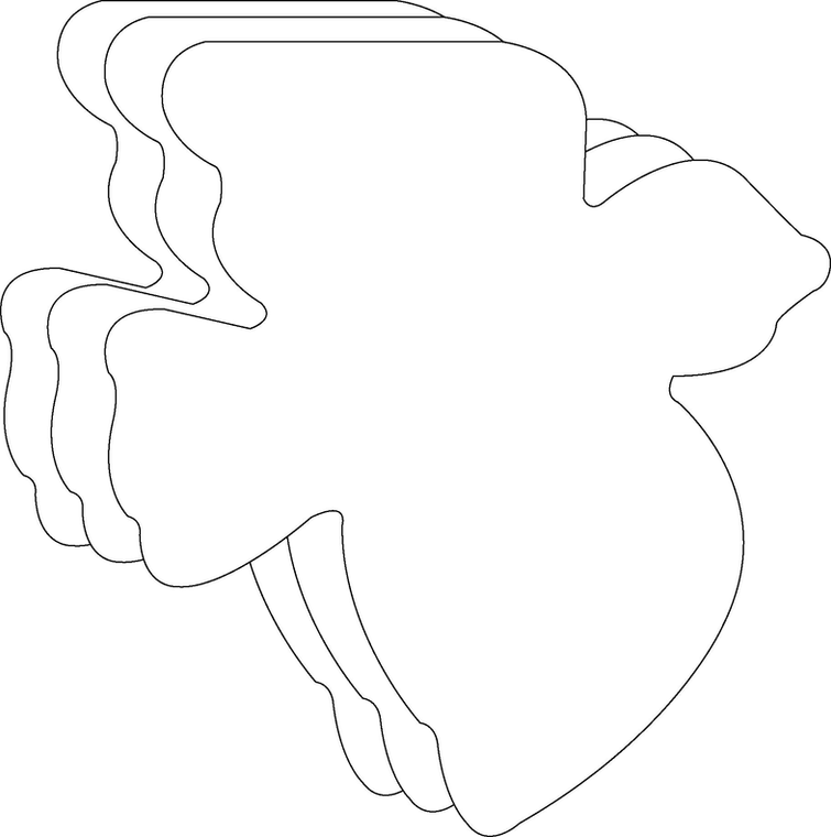 Peace Dove Single Color Creative Cut-Outs - 098497087222