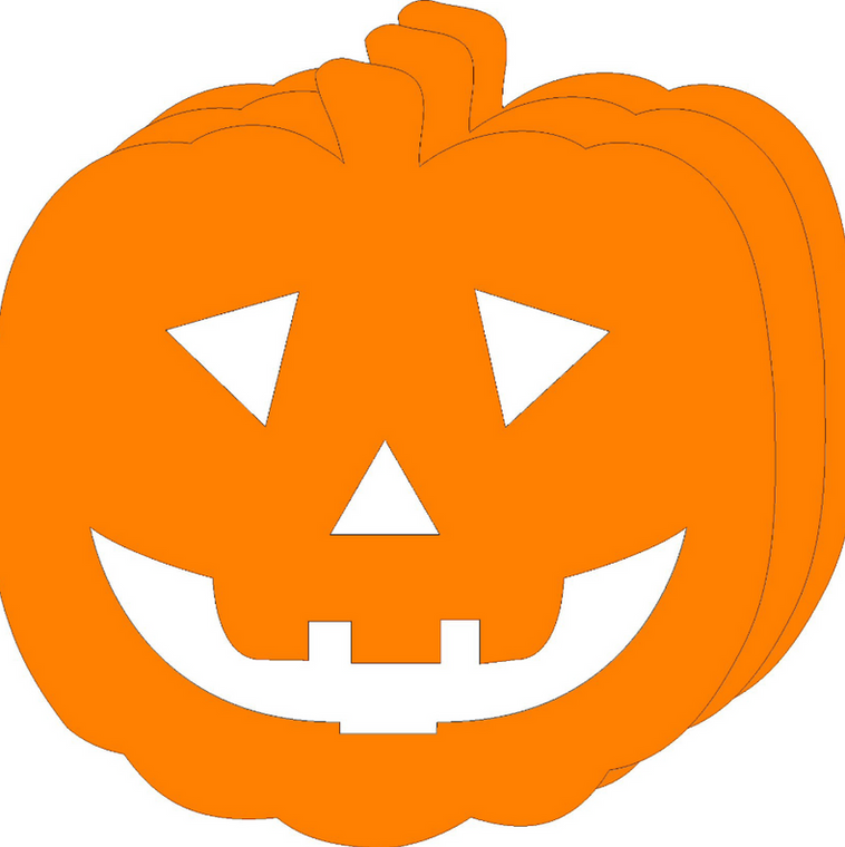Jack-o-lantern Assorted Colors Creative Cut-Outs - 098497006162