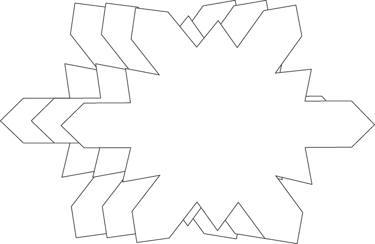 Snowflake Single Color Super Cut-Outs - 098497099331