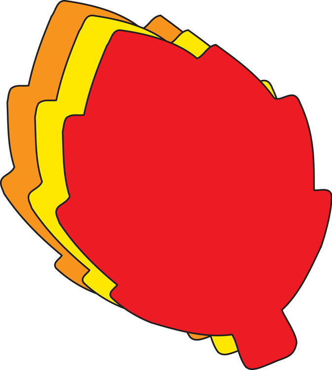 Large Tri Color Creative Foam Cut-Outs - 098497075458