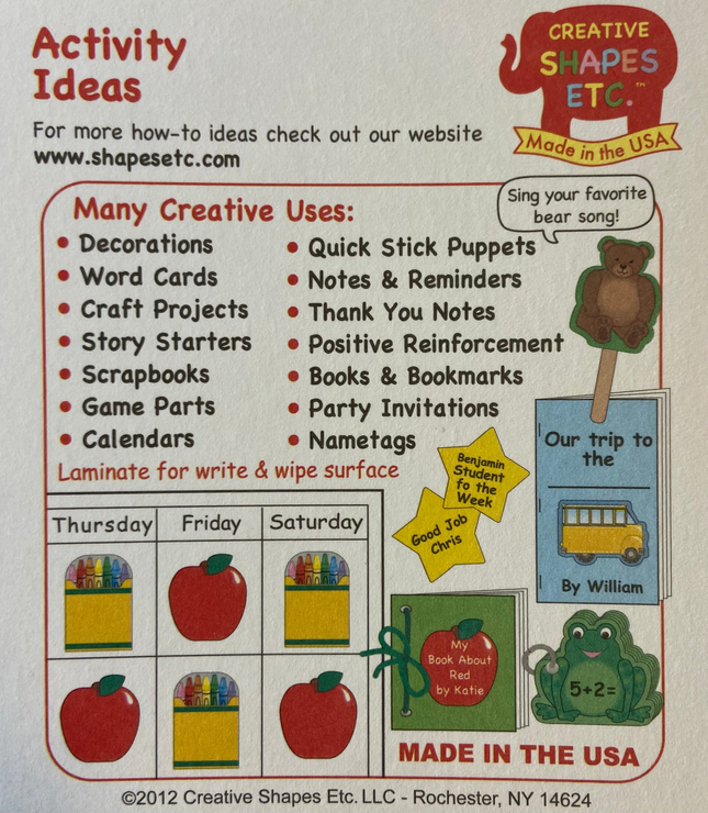 Ornament Assorted Color Creative Cut-Outs - 098497085075