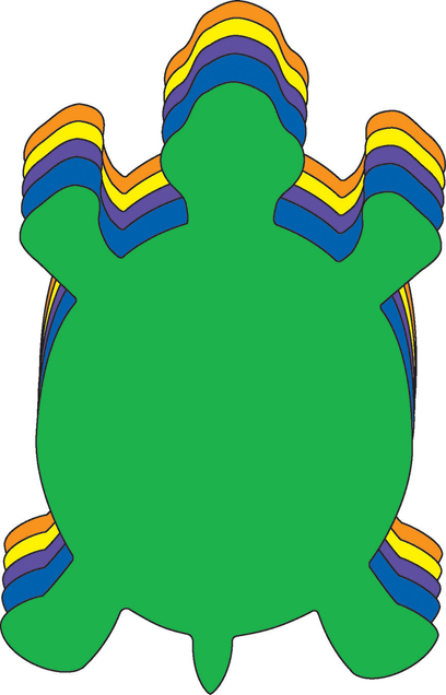 Turtle Assorted Color Creative Cut-Outs - 098497005912