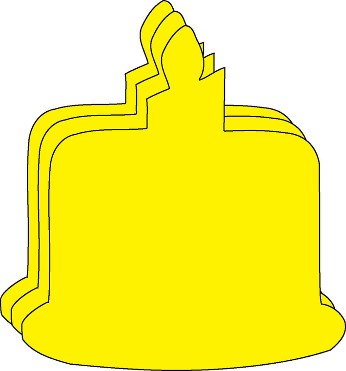 Small Single Color Creative Foam Cut-Outs - 098497073416