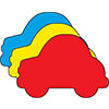 Car Tri-Color Creative Cut-Outs - 098497086157