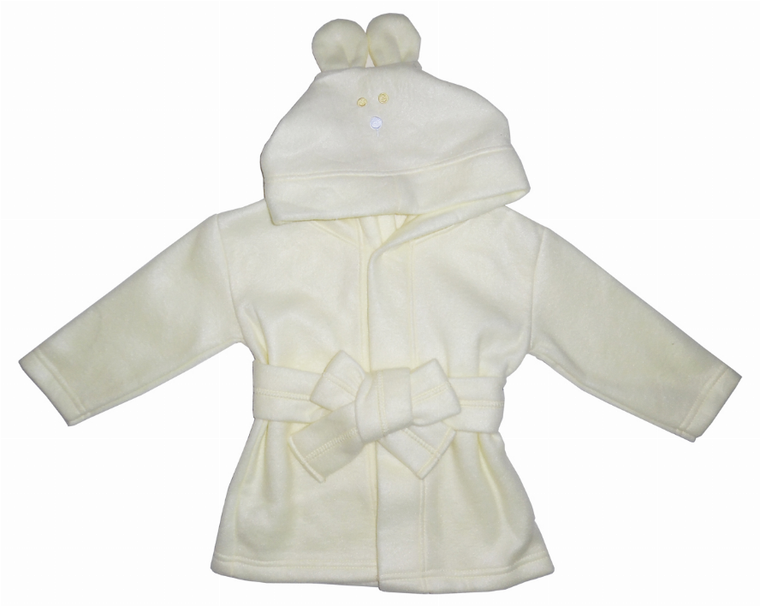 Bambini Fleece Robe With Hoodie - 763276096572