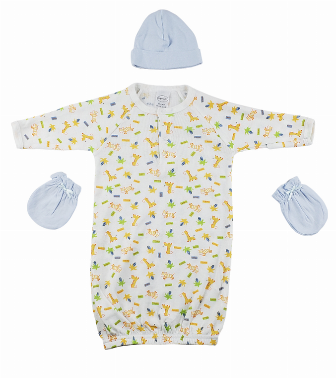 Bambini Gown, Cap and Mittens - 3 Piece Set - 763276258970
