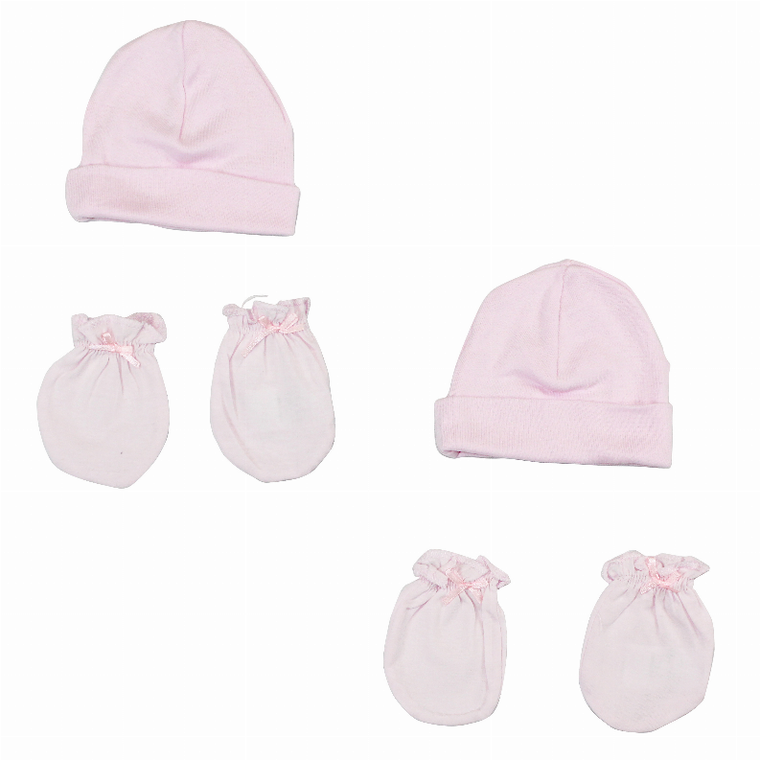 Bambini Girls' Cap and Mittens Set - 763276256242