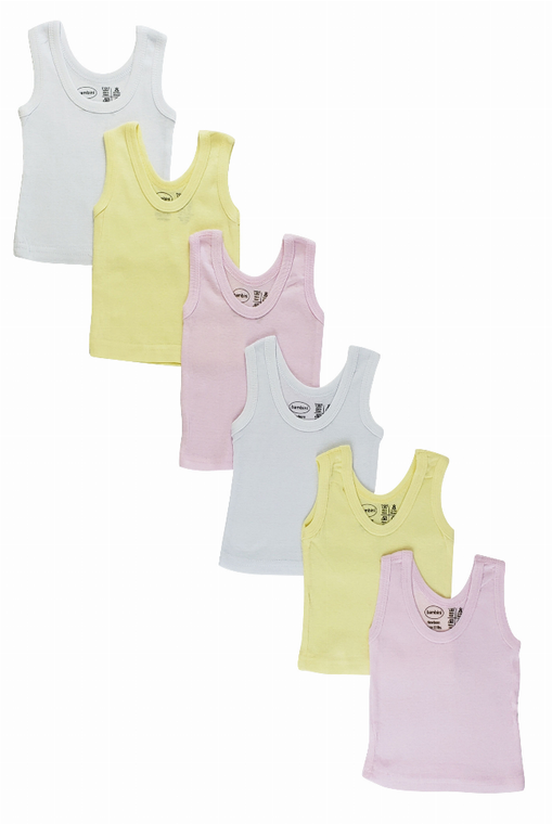 Bambini Girls's Six Pack Pastel Tank Top - 763276036646