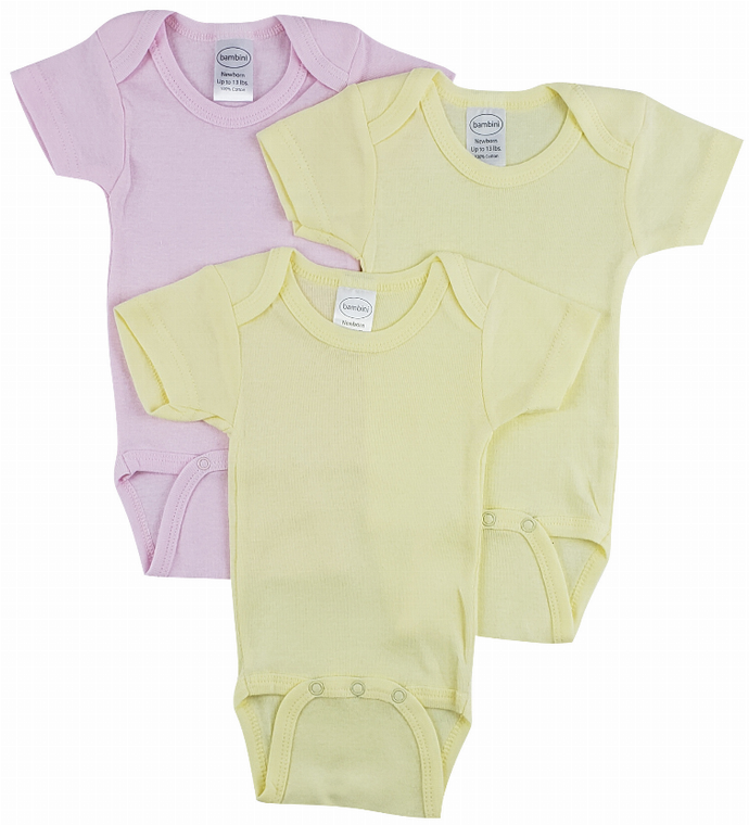 Bambini Short Sleeve One Piece 3 Pack - 763276261963