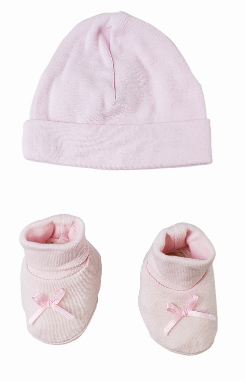 Bambini Preemie Baby Cap & Bootie Set - 763276296156