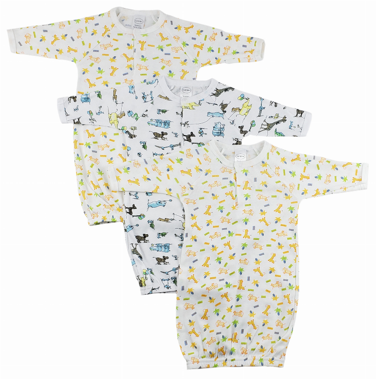 Bambini Infant Gowns - 3 Pack - 763276259014