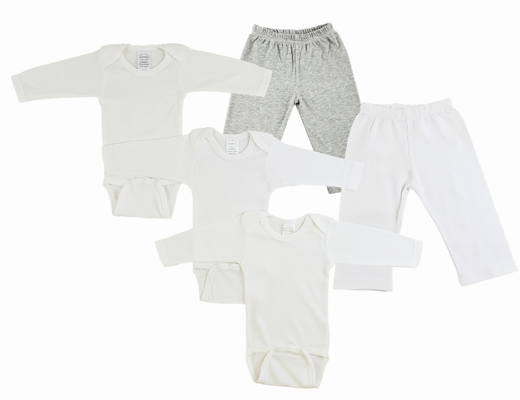Bambini Infant Long Sleeve Onezies and Track Sweatpants - 763276270651